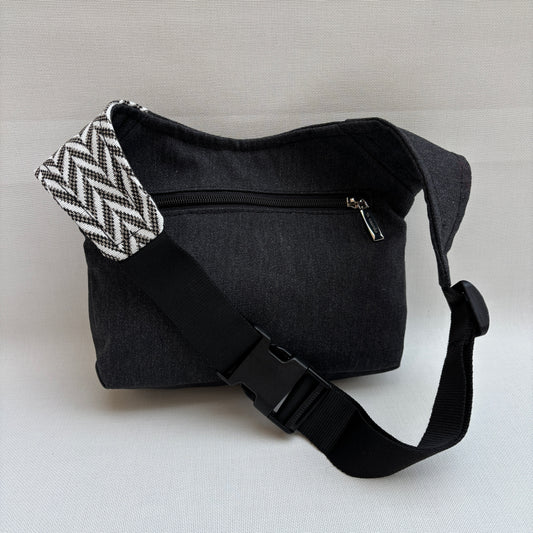 Riñonera "Special Jeans Black & White" + Bolsillo trasero · Pieza Única Núm. 18911