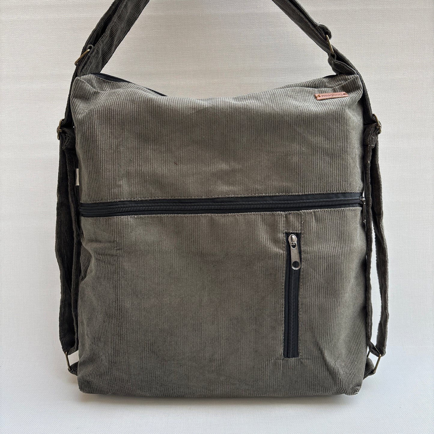 Mochila - Bolso - Tote Bag - Micro pana · Mutifunción · "Nepal" Color Gris · Súper ligera · Pieza 16638