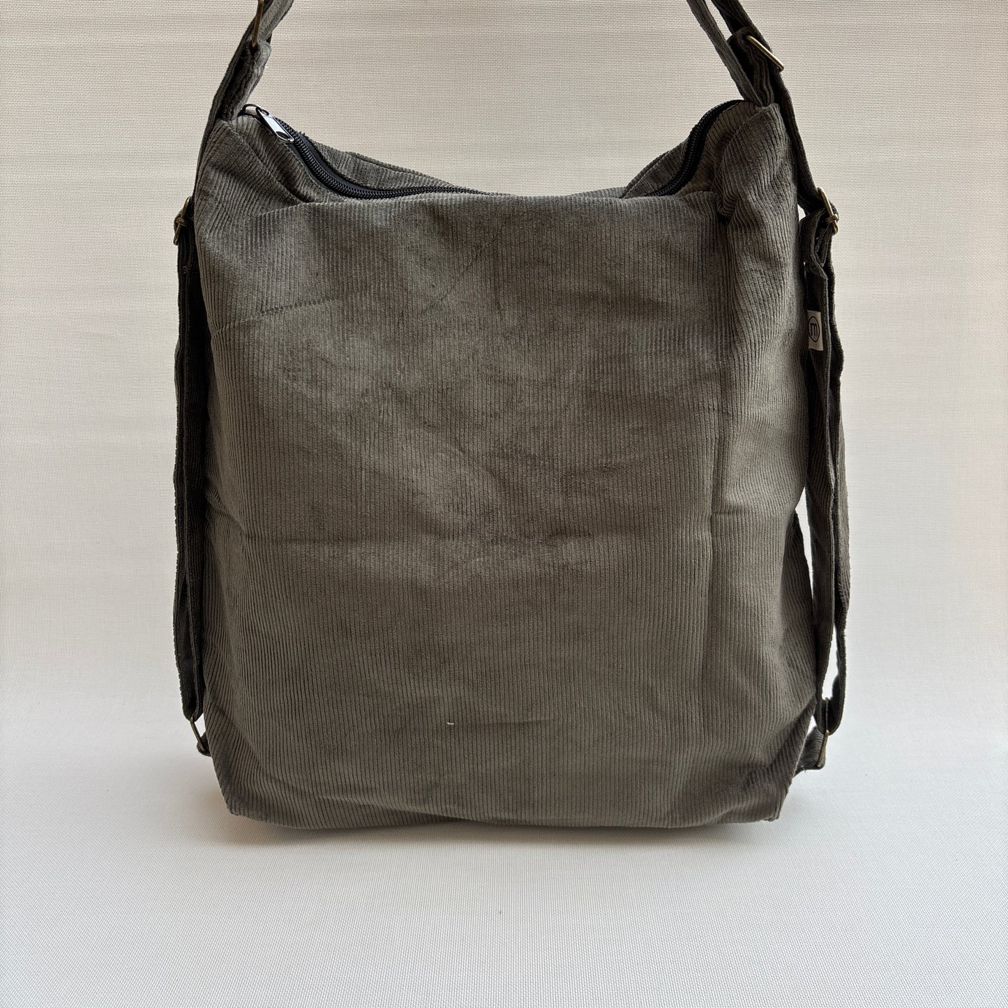Mochila - Bolso - Tote Bag - Micro pana · Mutifunción · "Nepal" Color Gris · Súper ligera · Pieza 16638
