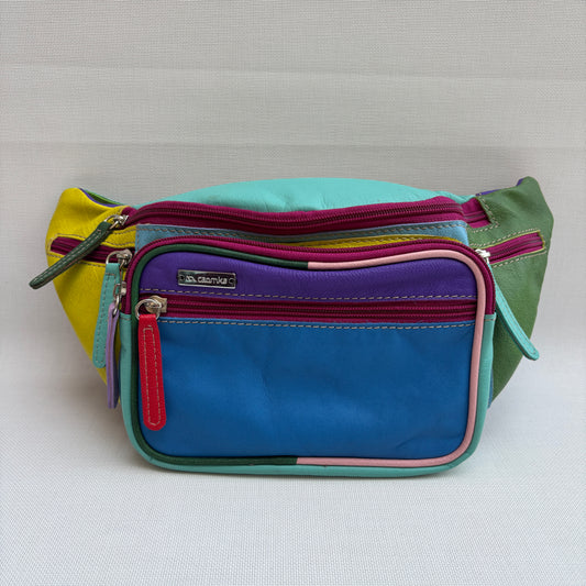 Riñonera RetroChic Analia Happy Colors · Piel · Pieza Única Núm. 18924