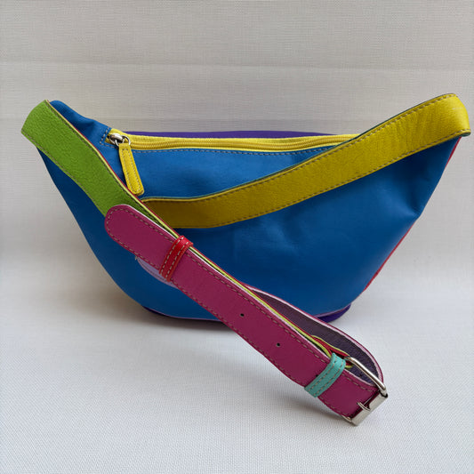 Riñonera RetroChic Analia Happy Colors · Piel · Pieza Única Núm. 18923