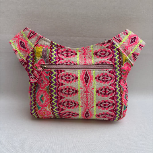 Riñonera "Pink Energy Tribe" + Bolsillo trasero · Pieza Única Núm. 18968