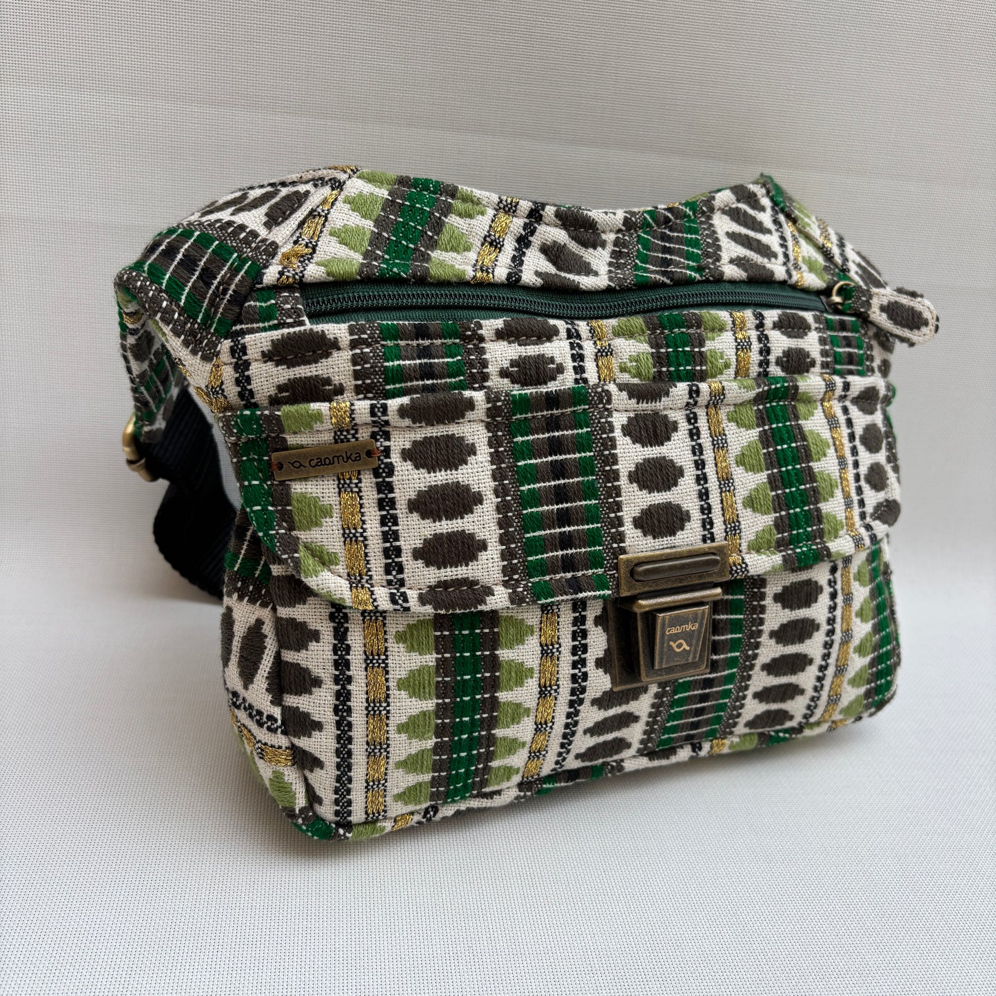 Riñonera "Forest Ethnic" + Bolsillo trasero · Pieza Única Núm. 18965