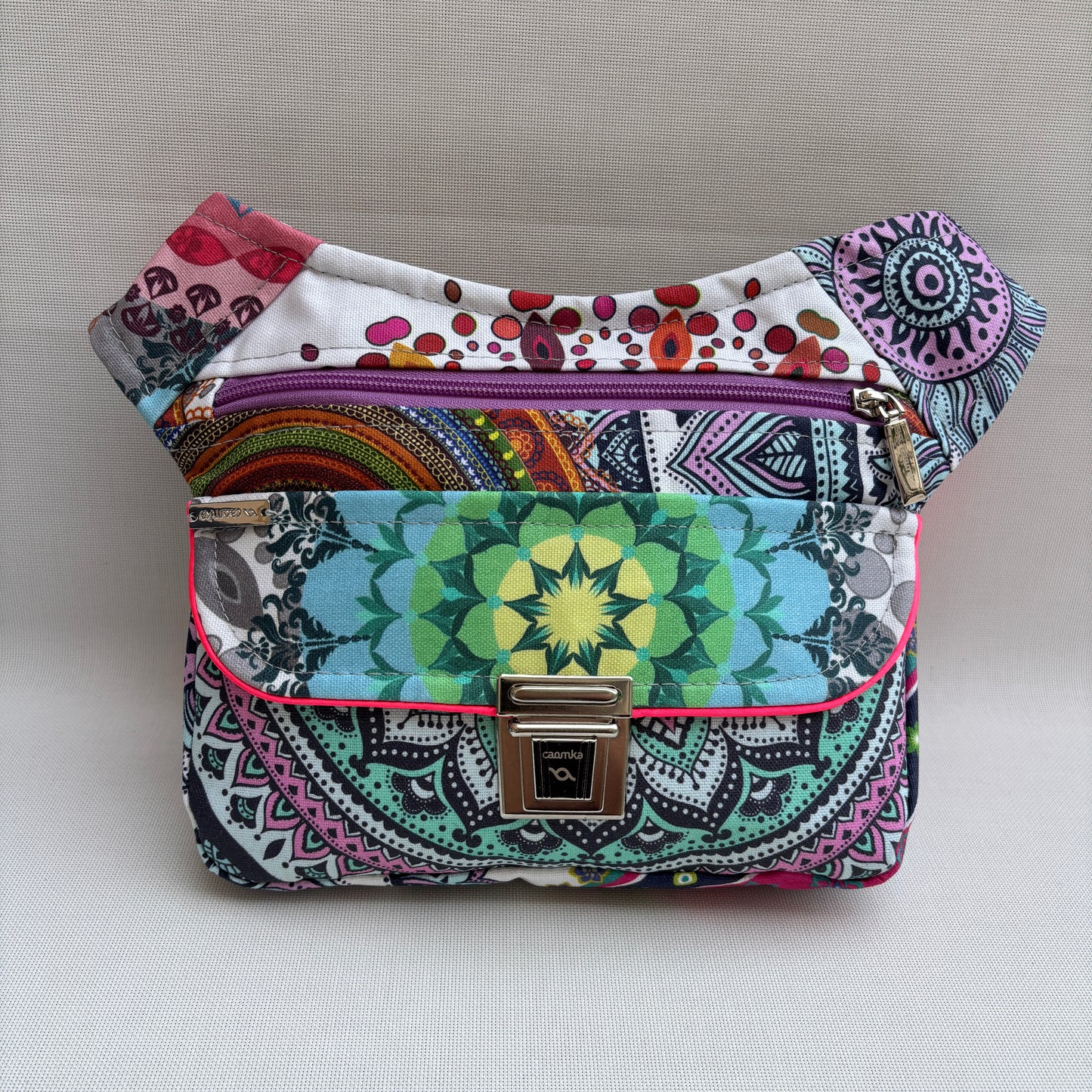 Riñonera "Special Summer Mandalas" + Bolsillo trasero · Impermeable · Pieza Única Núm. 18984