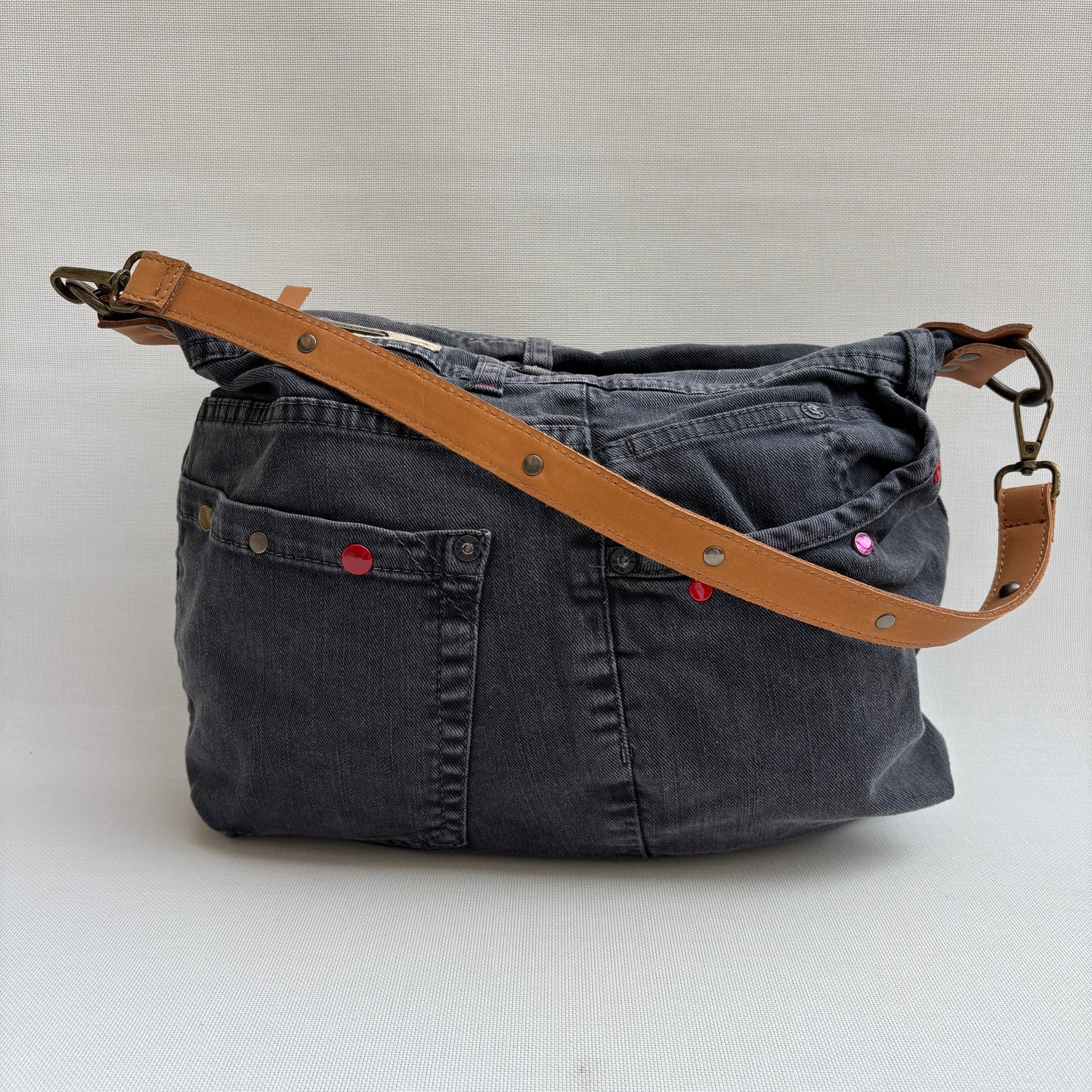 Bolso, bandolera vaquero · Multifunción · ♻️ Jeans Recycled ♻️ · Pieza Única Núm. 18143