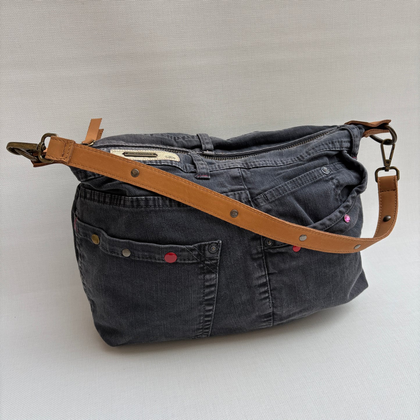 Bolso, bandolera vaquero · Multifunción · ♻️ Jeans Recycled ♻️ · Pieza Única Núm. 18143