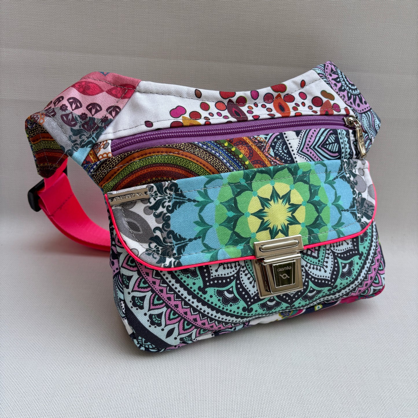 Riñonera "Special Summer Mandalas" + Bolsillo trasero · Impermeable · Pieza Única Núm. 18984