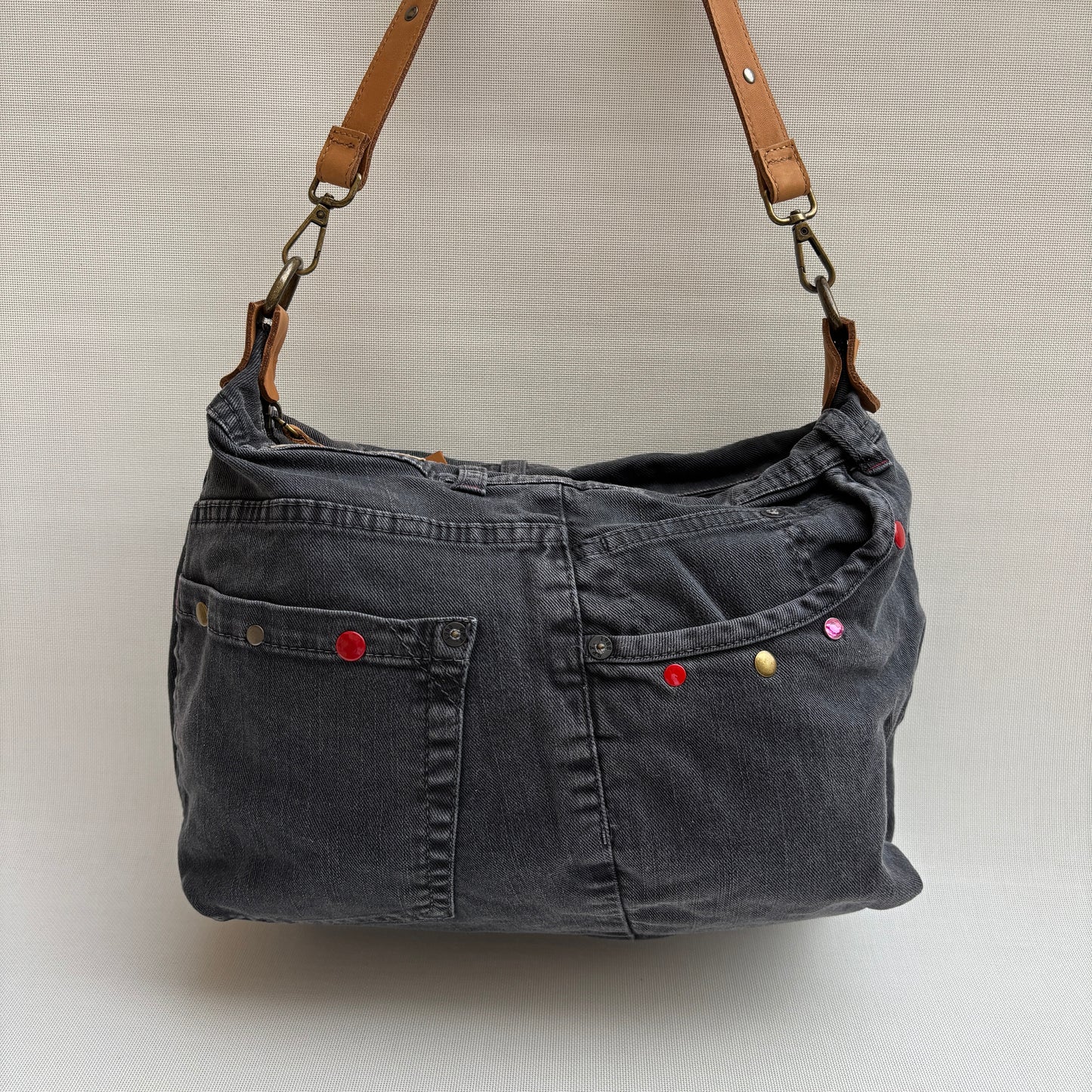 Bolso, bandolera vaquero · Multifunción · ♻️ Jeans Recycled ♻️ · Pieza Única Núm. 18143