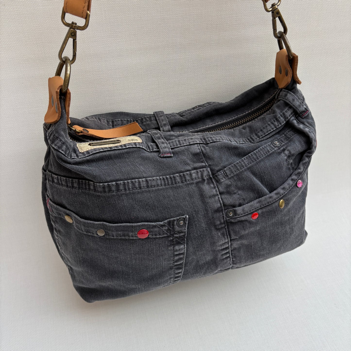 Bolso, bandolera vaquero · Multifunción · ♻️ Jeans Recycled ♻️ · Pieza Única Núm. 18143