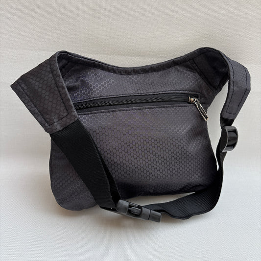 Riñonera "Special Black Geometric" + Bolsillo trasero · Impermeable · Pieza Única Núm. 18983