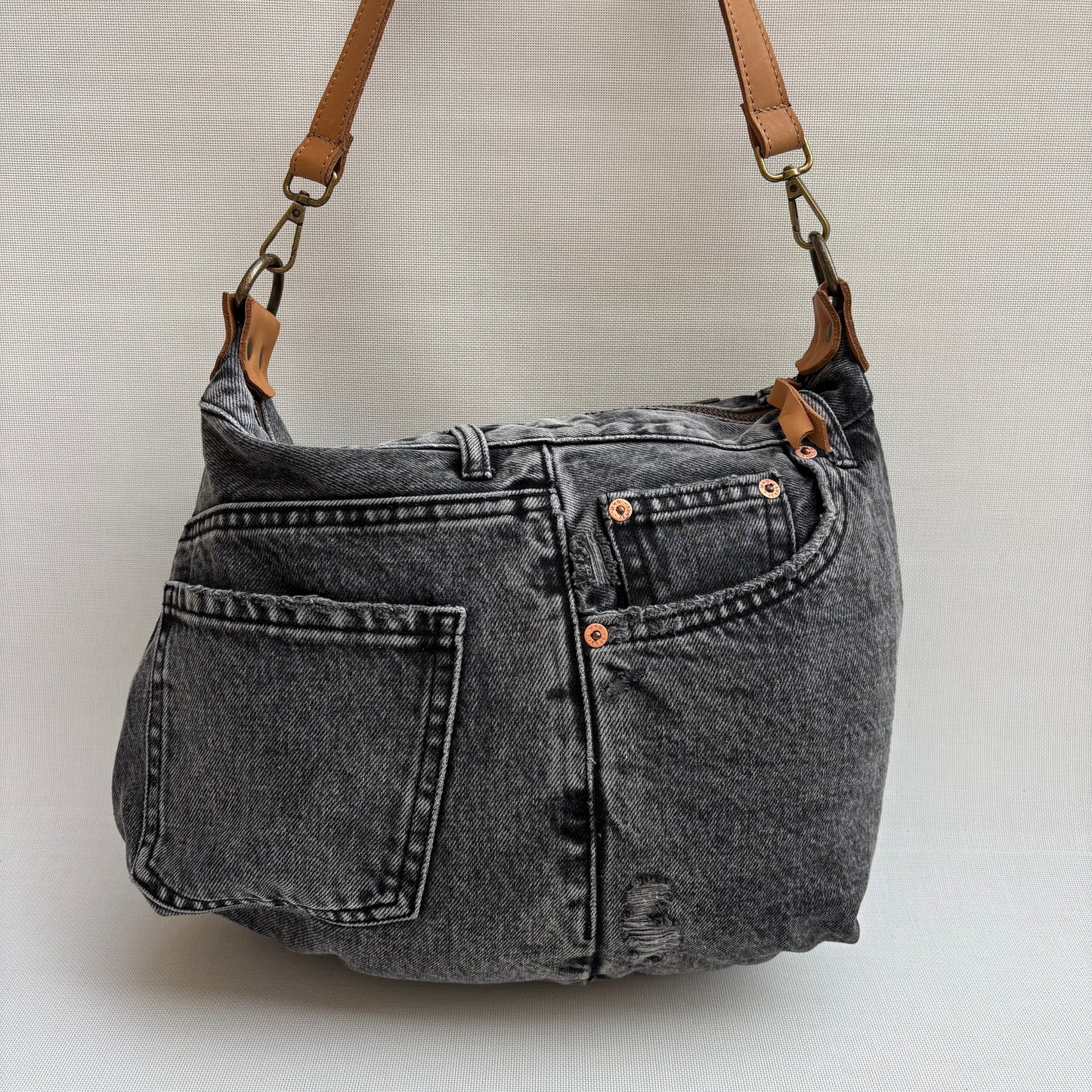 Bolso, bandolera vaquero · Multifunción · ♻️ Jeans Recycled ♻️ · Pieza Única Núm. 18144