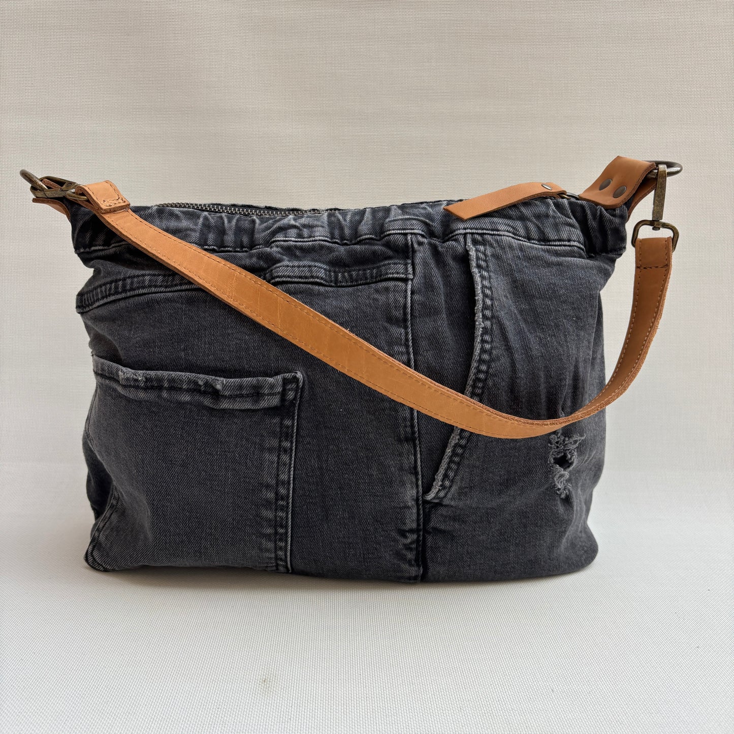 Bolso, bandolera vaquero · Multifunción · ♻️ Jeans Recycled ♻️ · Pieza Única Núm. 18145