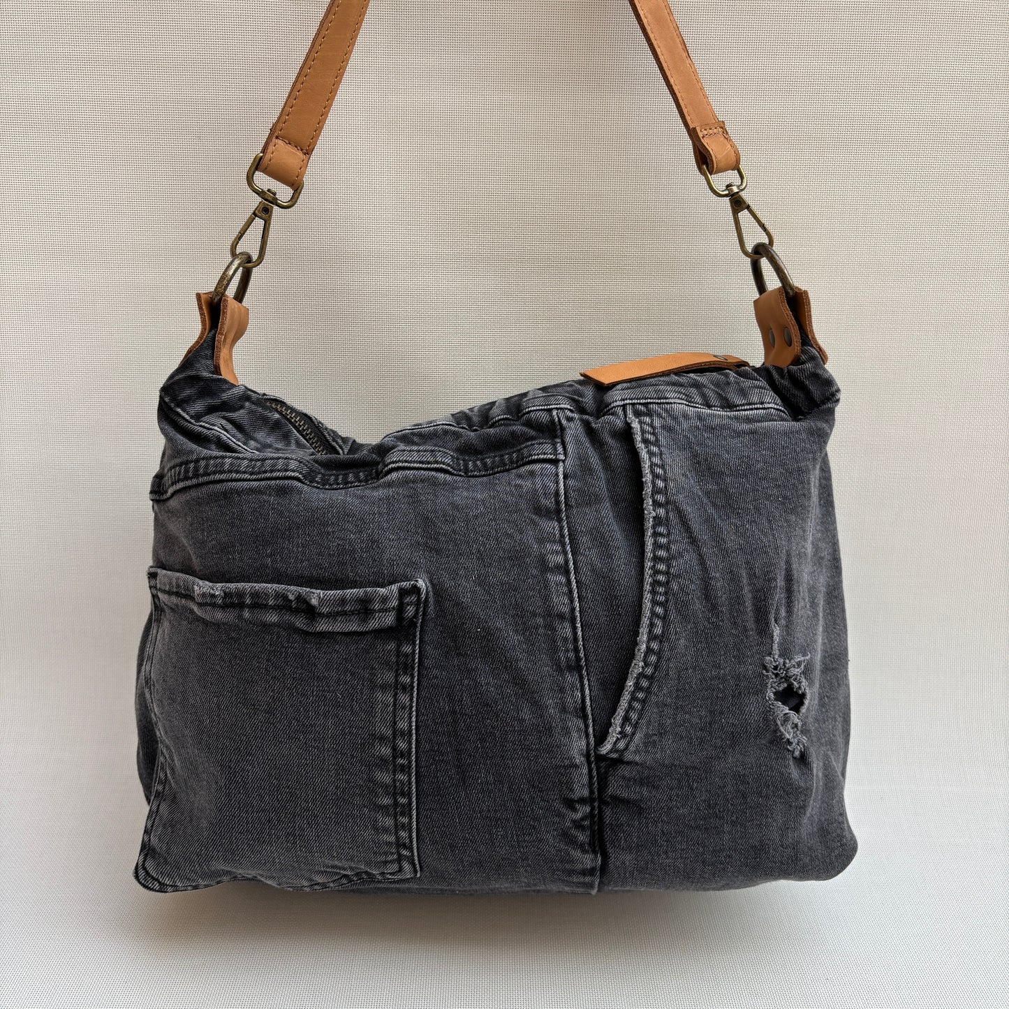 Bolso, bandolera vaquero · Multifunción · ♻️ Jeans Recycled ♻️ · Pieza Única Núm. 18145
