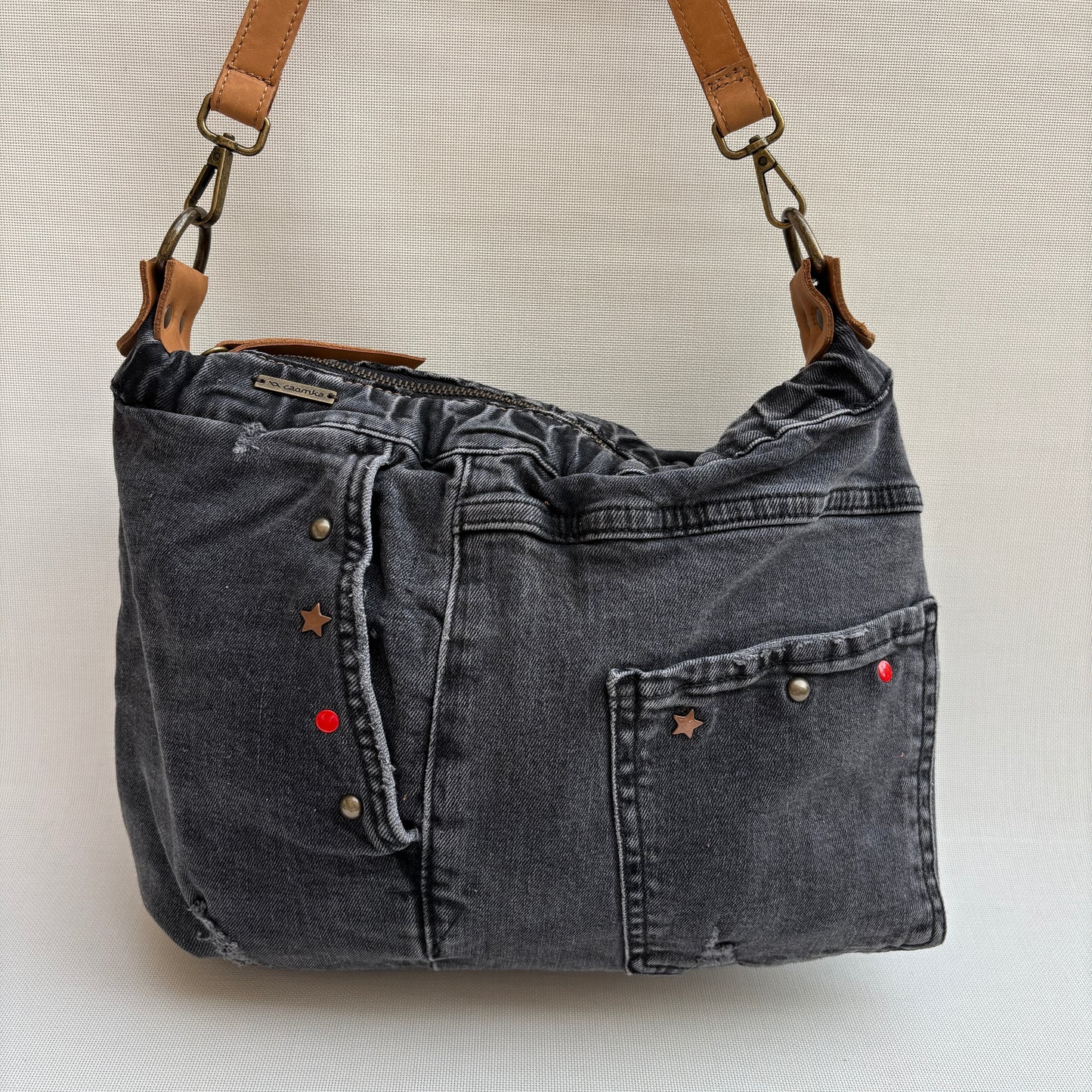 Bolso, bandolera vaquero · Multifunción · ♻️ Jeans Recycled ♻️ · Pieza Única Núm. 18145