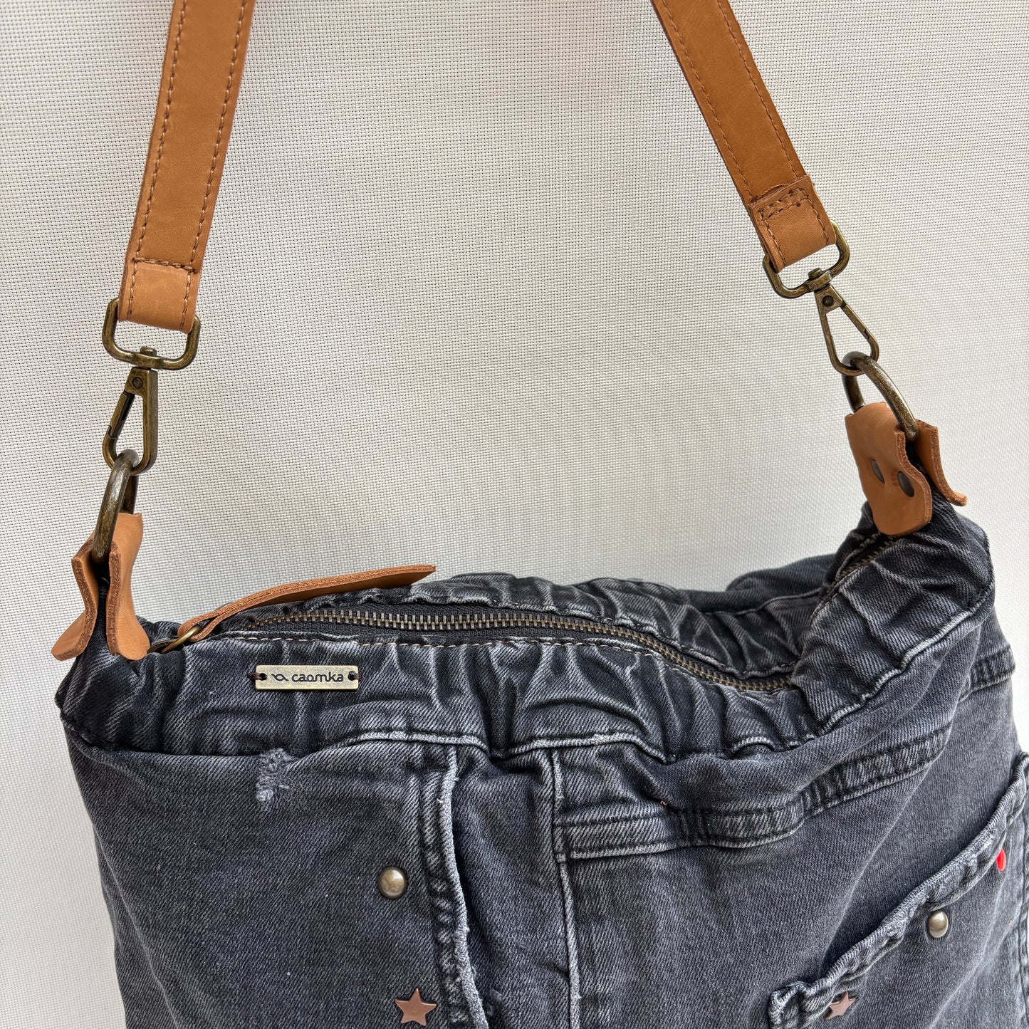 Bolso, bandolera vaquero · Multifunción · ♻️ Jeans Recycled ♻️ · Pieza Única Núm. 18145