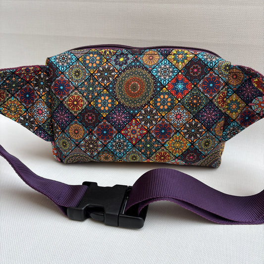 Riñonera Urban "Mandala Purple Soul" · Pieza Única Núm. 19032