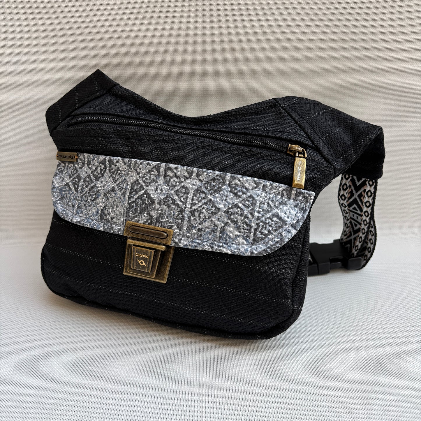 Riñonera "Elegant Diplomatic Top" + Bolsillo trasero · Impermeable · Pieza Única Núm. 18263