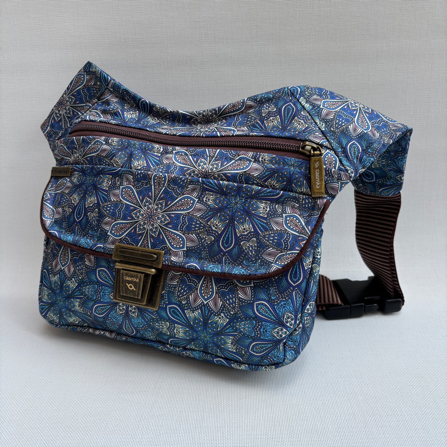 Riñonera "Special Mandalas Blue" + Bolsillo trasero · Pieza Única Núm. 16668