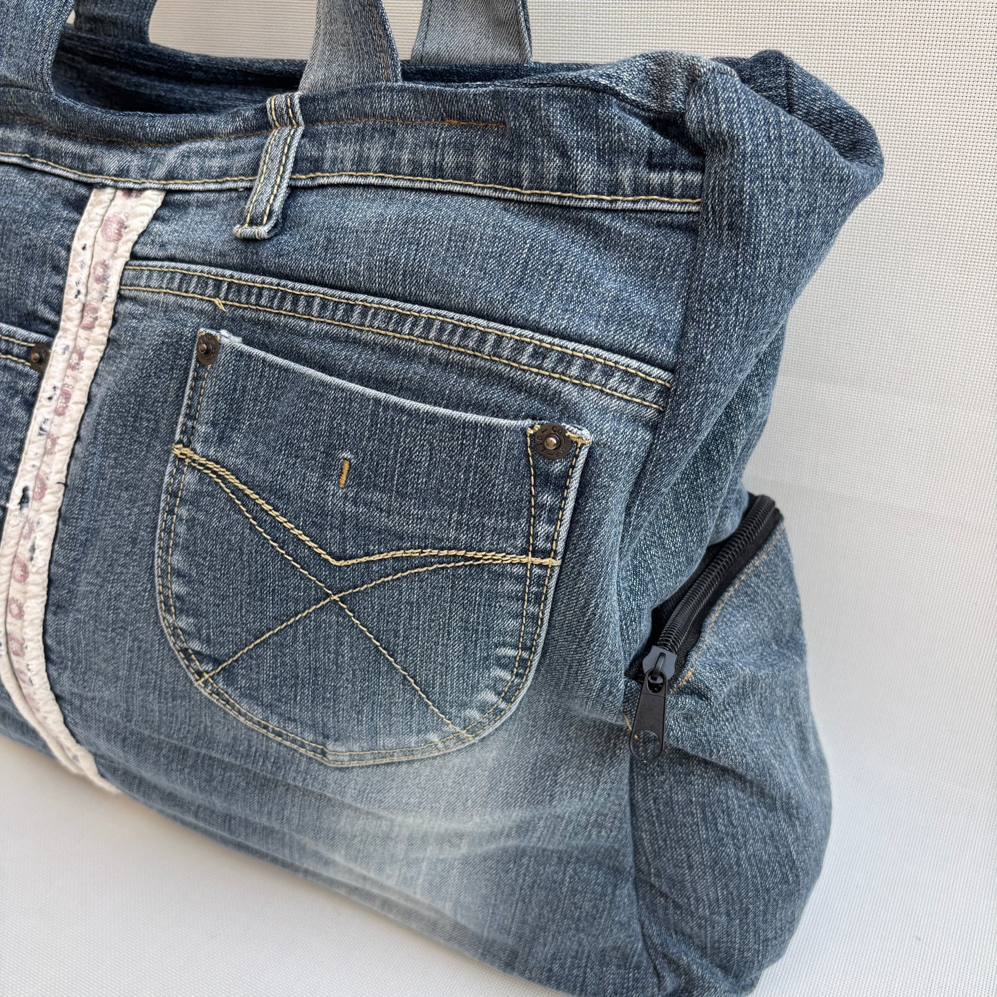♻️ Jeans Recycled ♻️ Unique Piece No. 11975