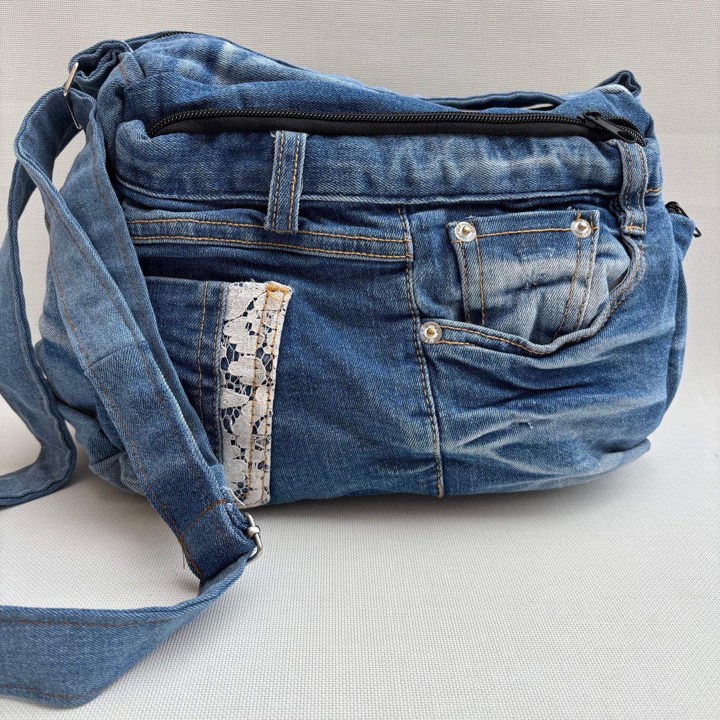 ♻️ Jeans Recycled ♻️ Unique Piece No. 11975