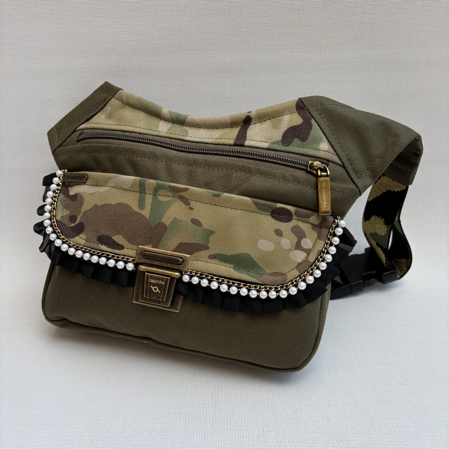 Riñonera "Special Kaki Top" + Bolsillo trasero · Impermeable · Pieza Única Núm. 16690