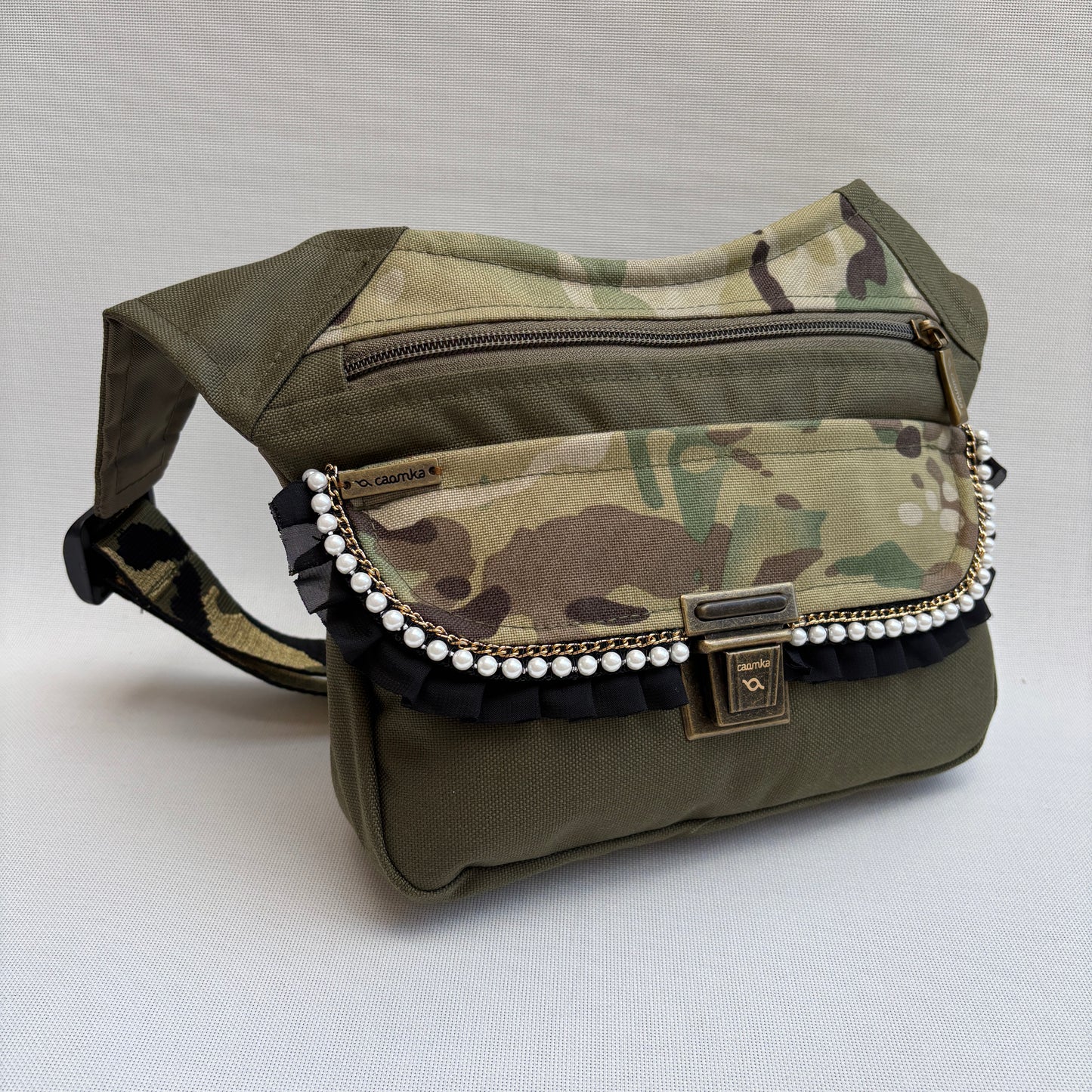Riñonera "Special Kaki Top" + Bolsillo trasero · Impermeable · Pieza Única Núm. 16690