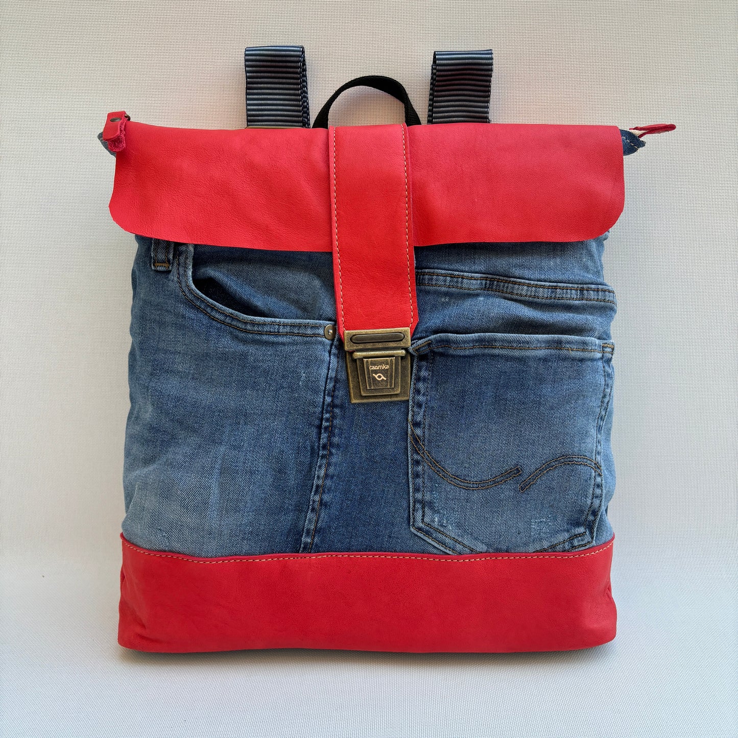 Mochila Top Caomka Recycled ♻️ Jeans · Pieza Única 16066