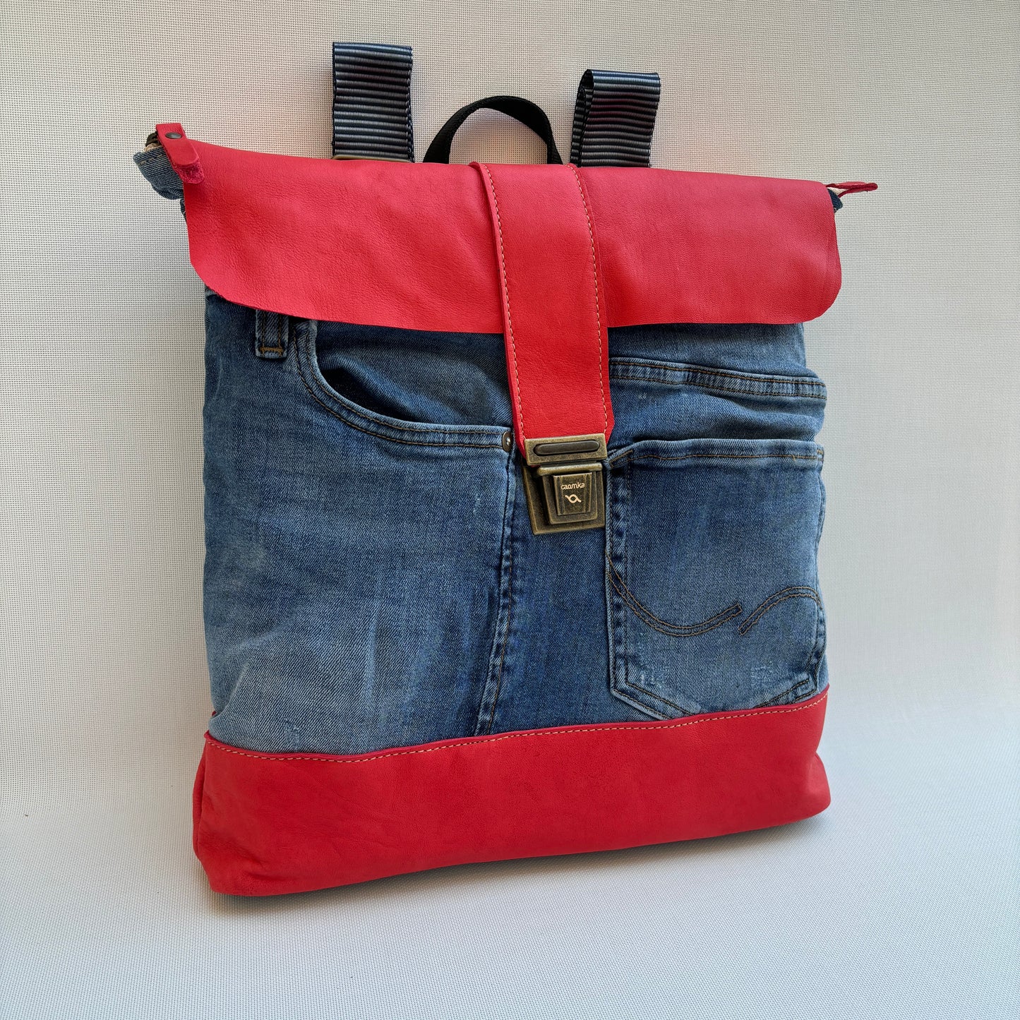 Mochila Top Caomka Recycled ♻️ Jeans · Pieza Única 16066
