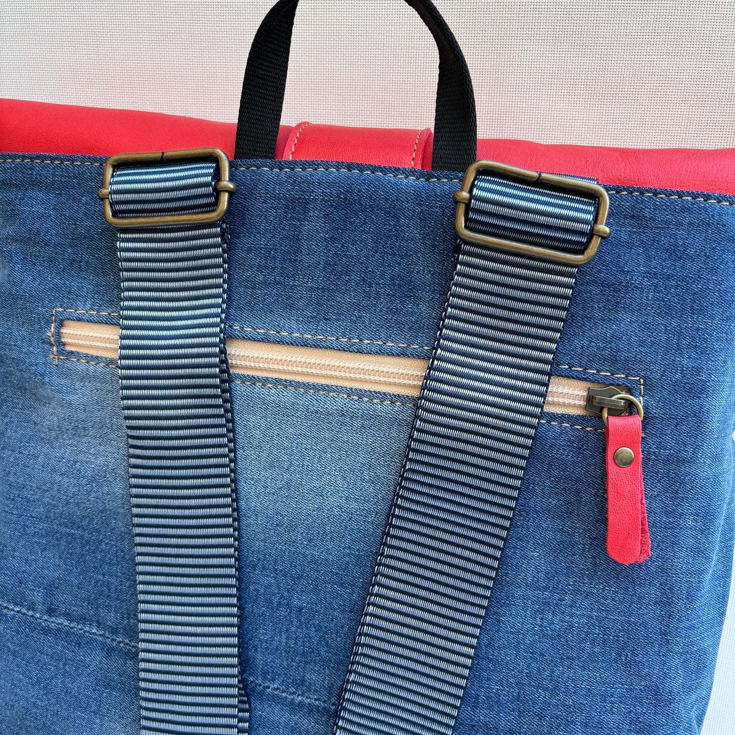 Mochila Top Caomka Recycled ♻️ Jeans · Pieza Única 16066