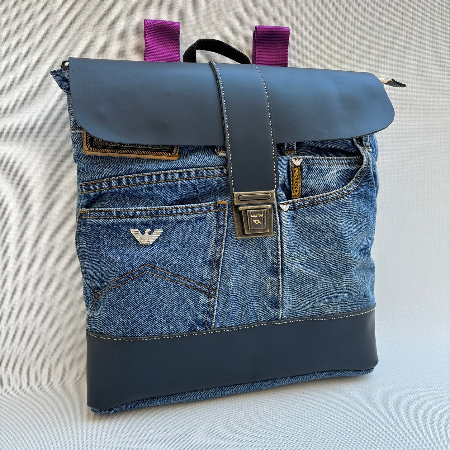 Mochila Top Caomka Recycled ♻️ Jeans · Pieza Única 16068