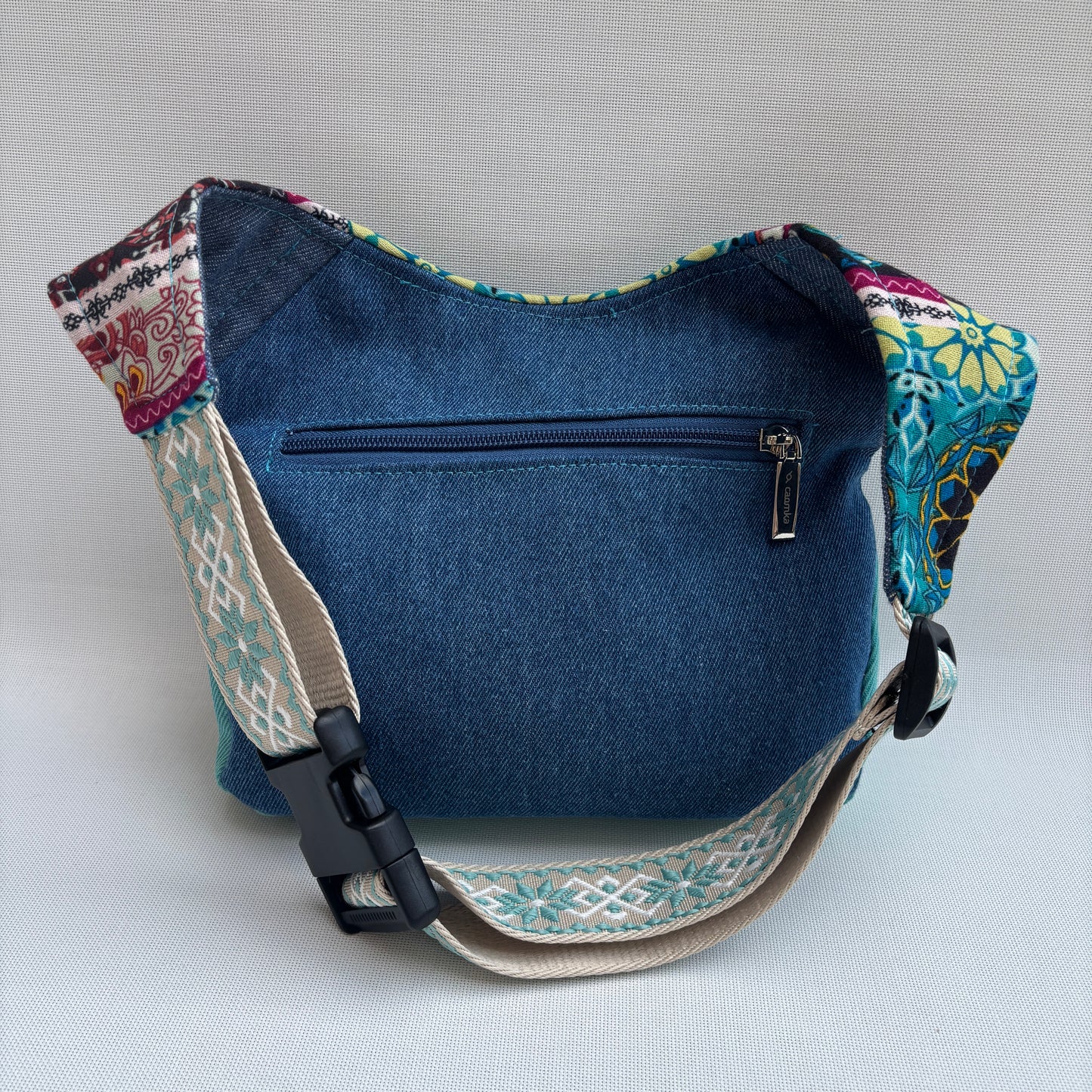 Riñonera "Mandalas Jeans Top" + Bolsillo trasero · Pieza Única Núm. 17441