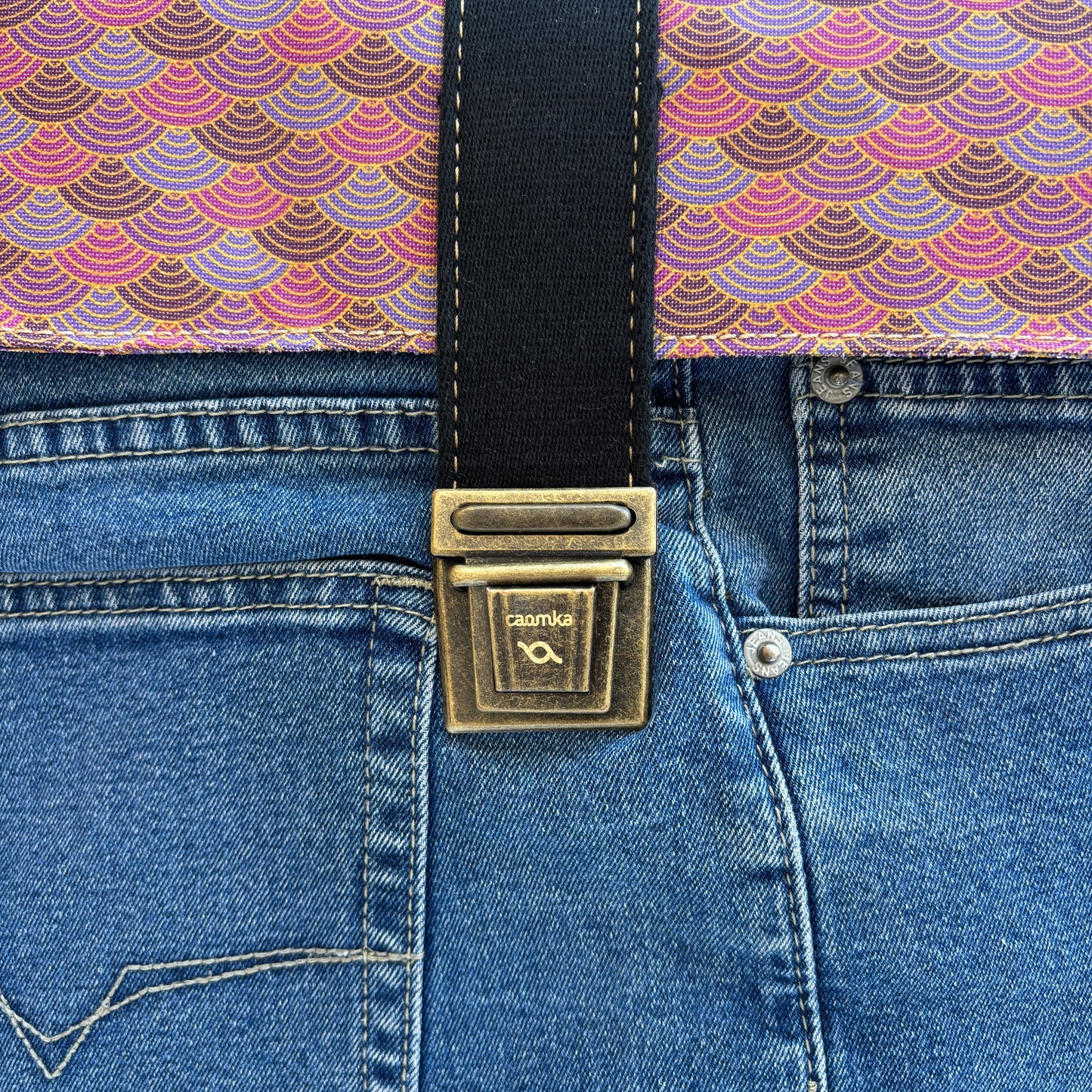 Mochila Top Caomka Recycled ♻️ Jeans · Pieza Única 16101