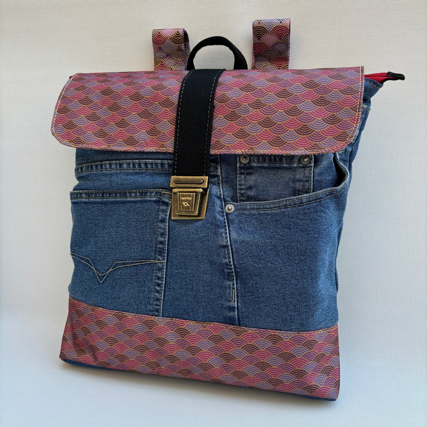 Mochila Top Caomka Recycled ♻️ Jeans · Pieza Única 16101