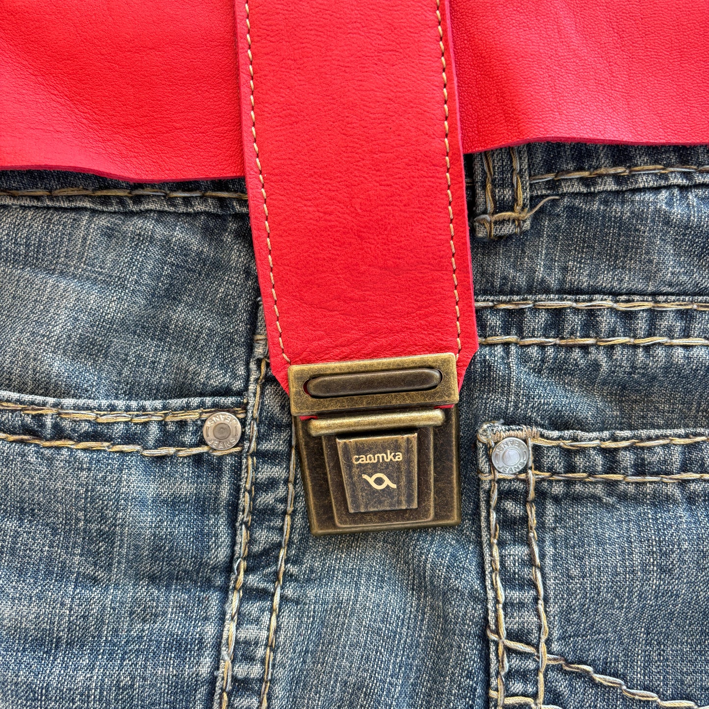 Mochila Top Caomka Recycled ♻️ Jeans · Pieza Única 16100