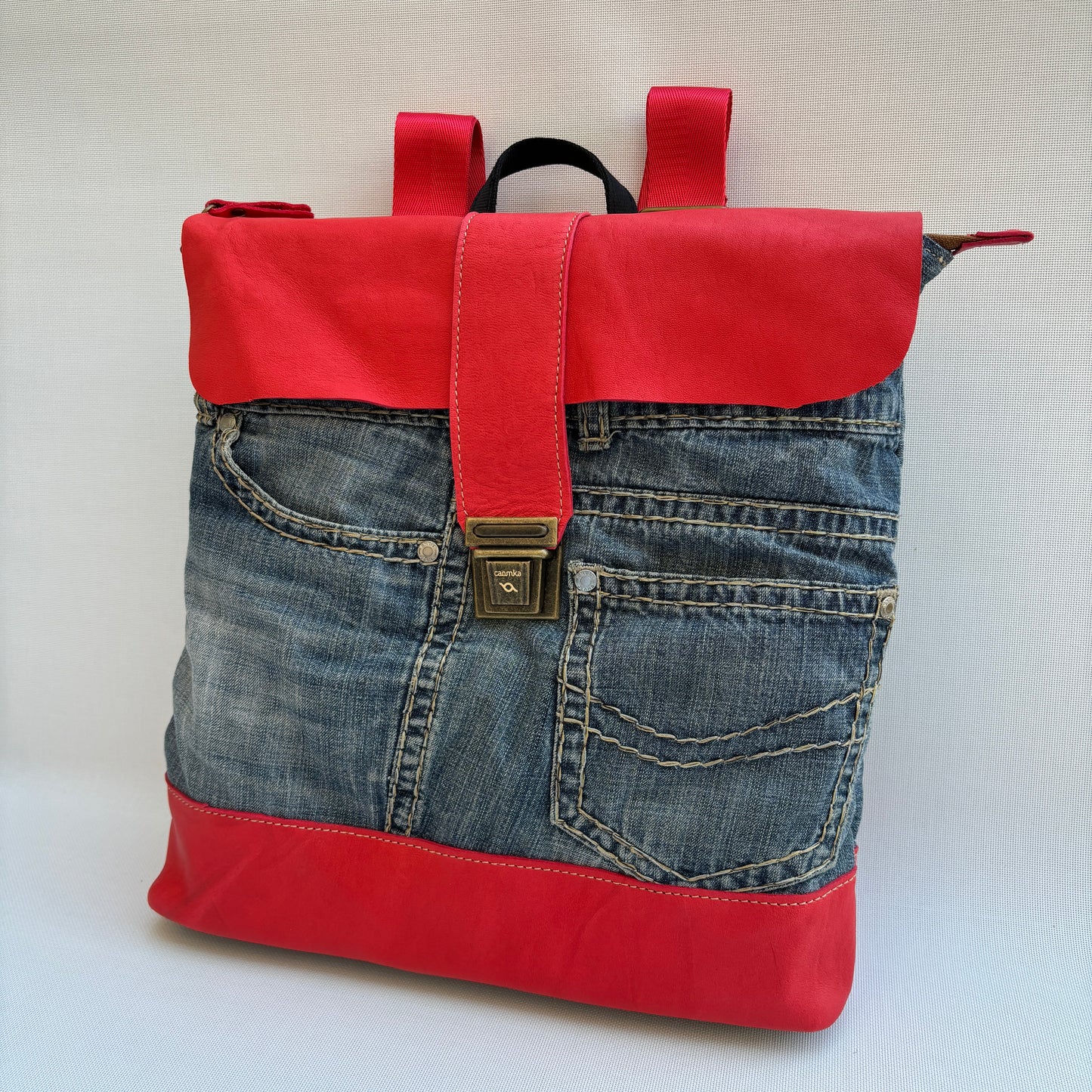 Mochila Top Caomka Recycled ♻️ Jeans · Pieza Única 16100