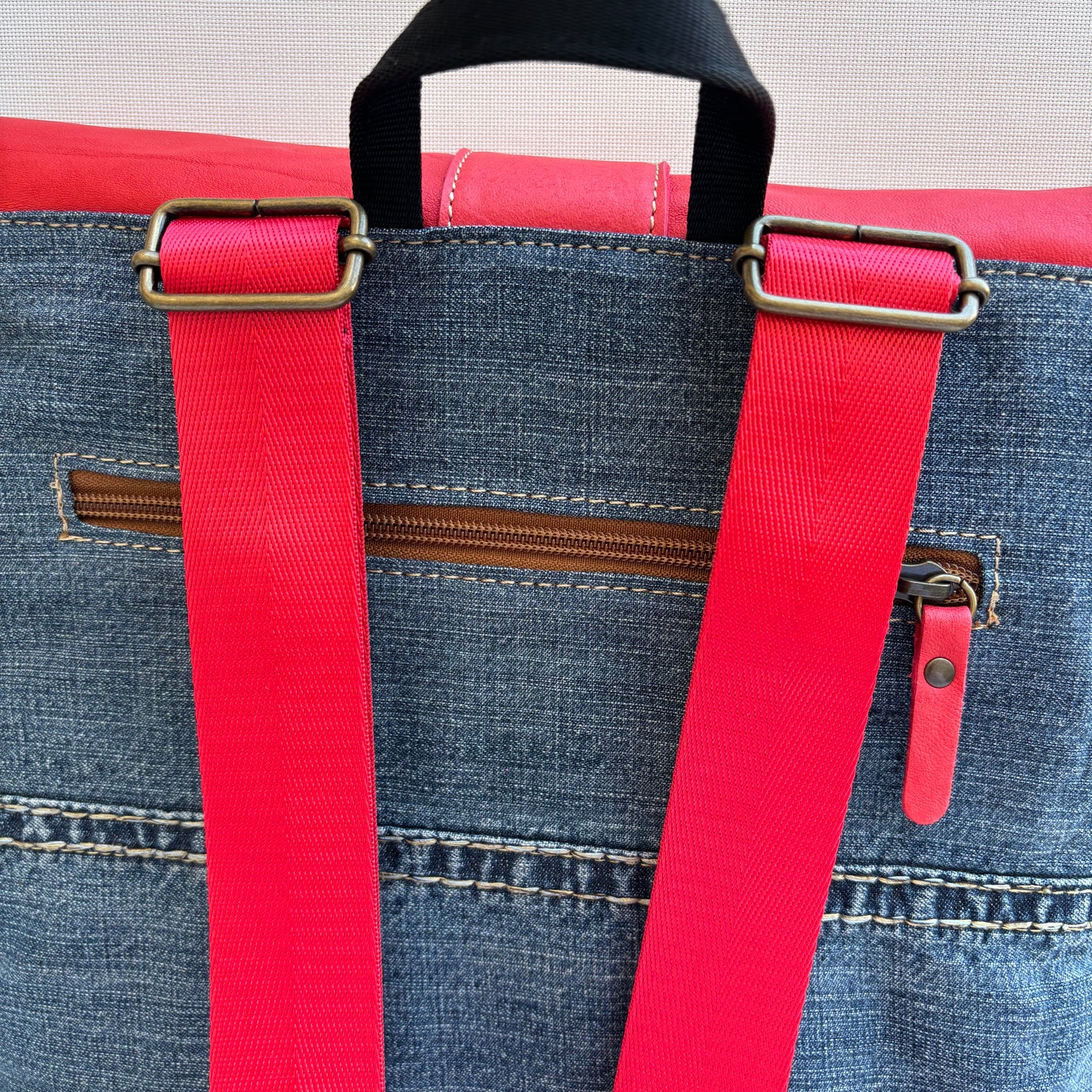 Mochila Top Caomka Recycled ♻️ Jeans · Pieza Única 16100