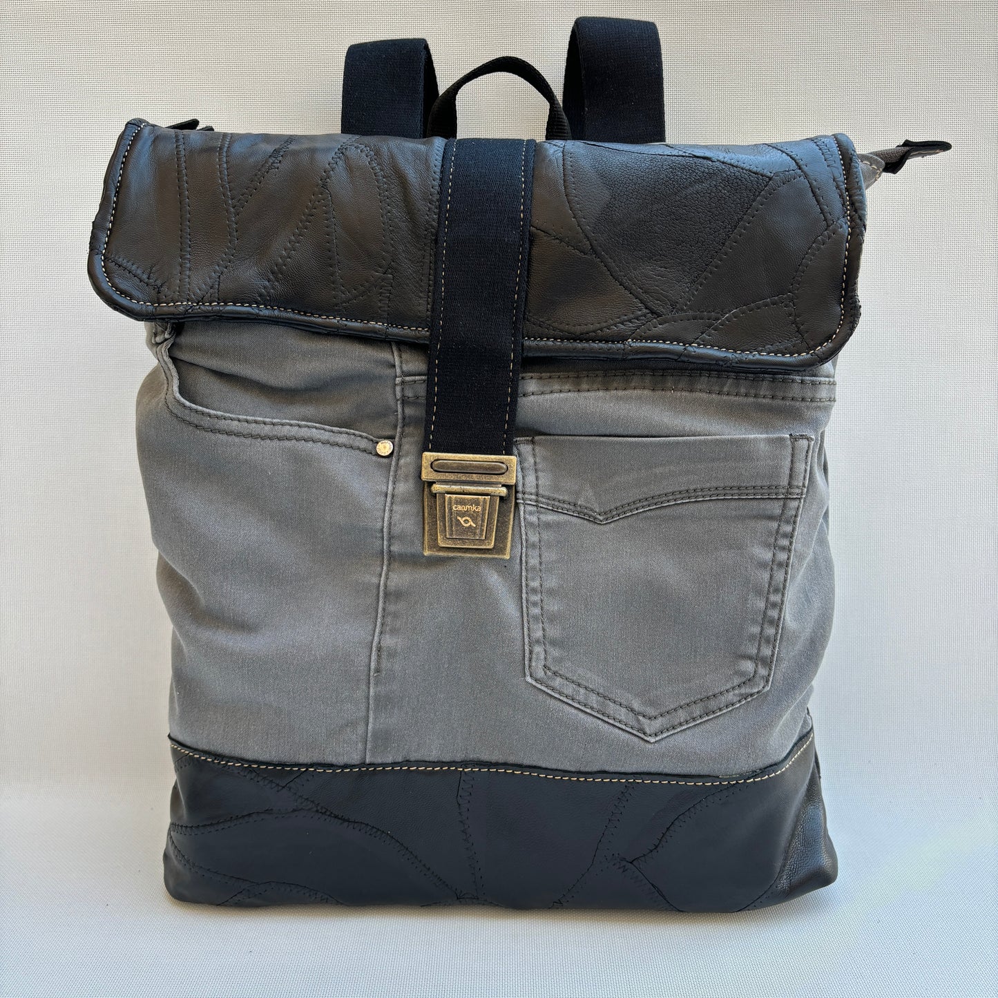 Mochila Top Caomka Recycled ♻️ Jeans · Pieza Única 16099