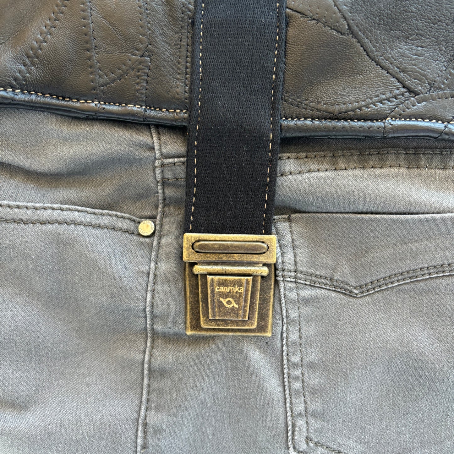 Mochila Top Caomka Recycled ♻️ Jeans · Pieza Única 16099