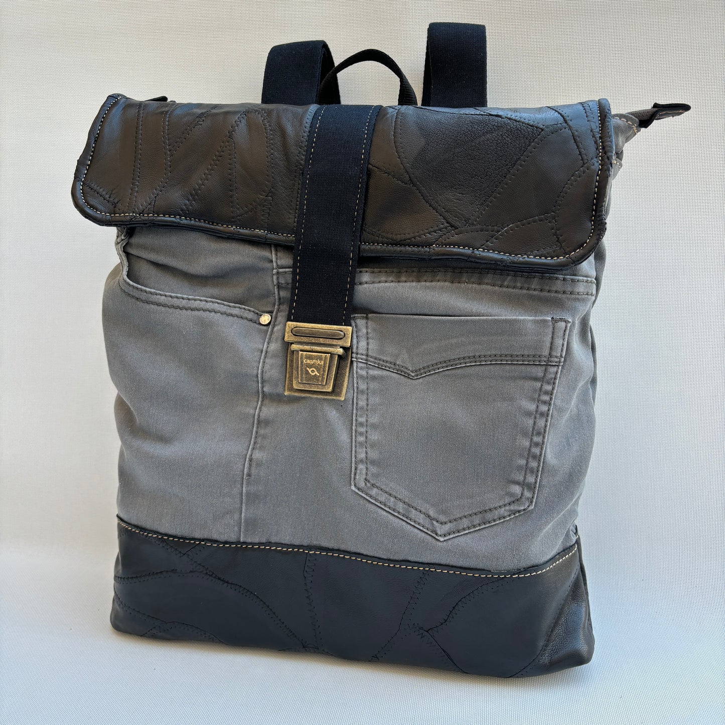 Mochila Top Caomka Recycled ♻️ Jeans · Pieza Única 16099