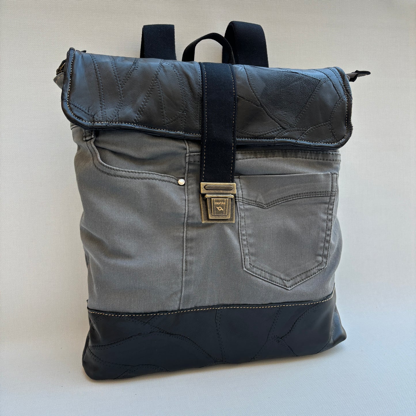 Mochila Top Caomka Recycled ♻️ Jeans · Pieza Única 16099