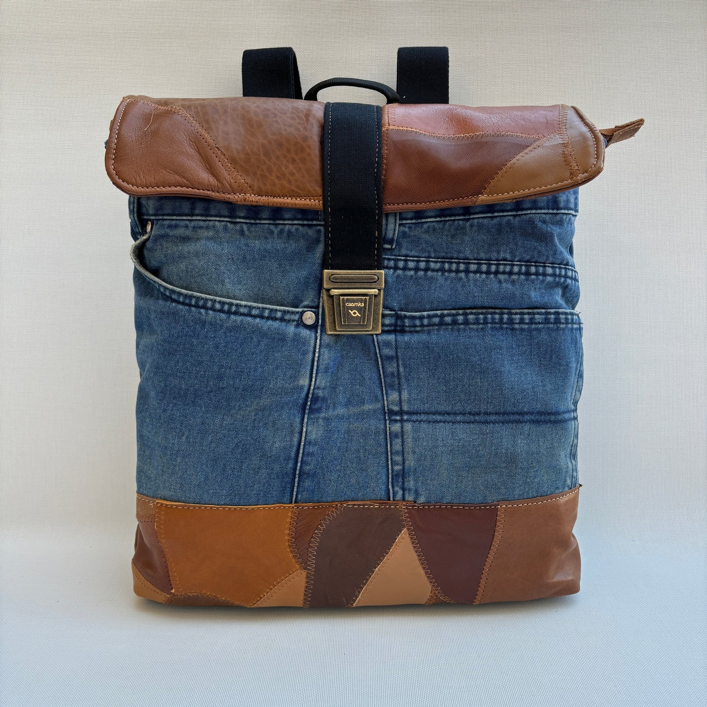 Mochila Top Caomka Recycled ♻️ Jeans · Pieza Única 16098