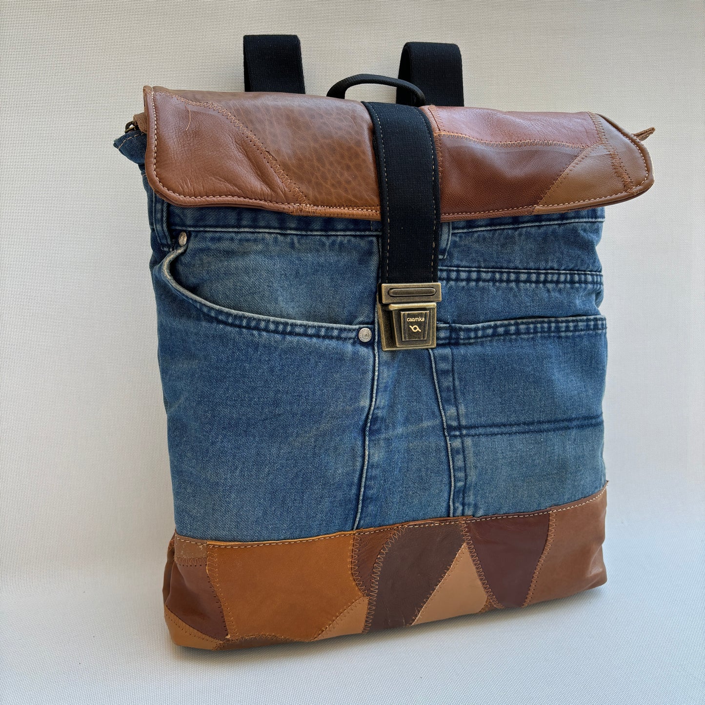 Mochila Top Caomka Recycled ♻️ Jeans · Pieza Única 16098