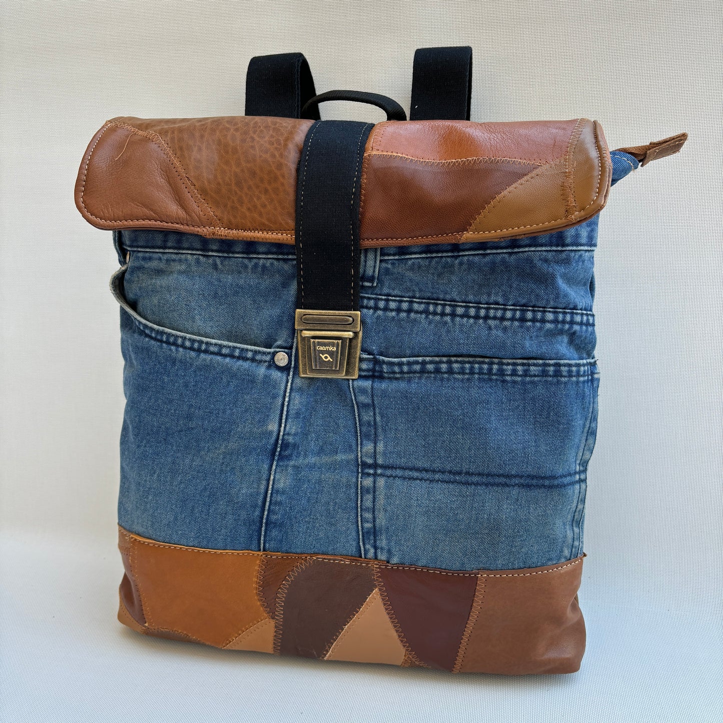 Mochila Top Caomka Recycled ♻️ Jeans · Pieza Única 16098