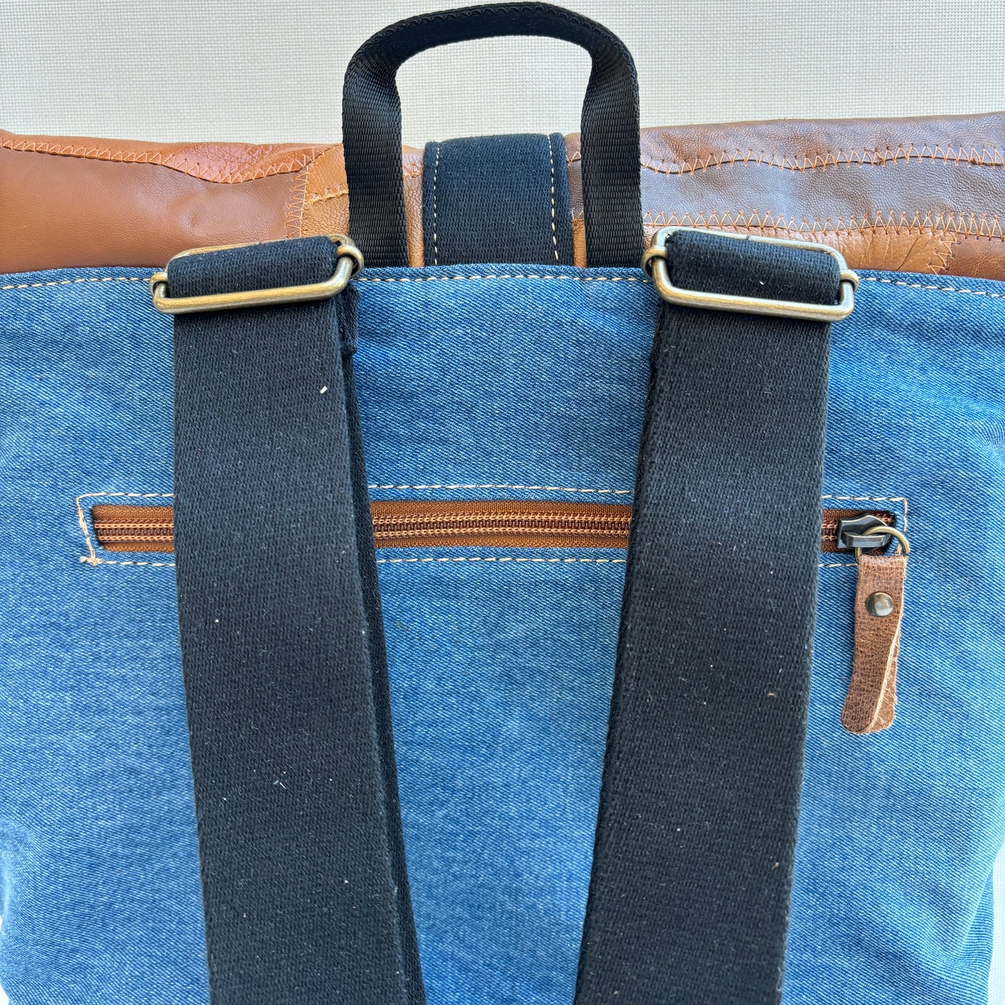 Mochila Top Caomka Recycled ♻️ Jeans · Pieza Única 16098