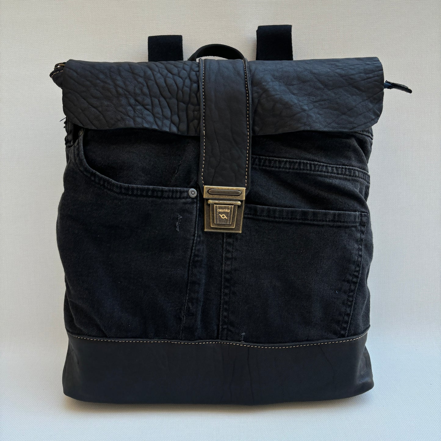 Mochila Top Caomka Recycled ♻️ Jeans · Pieza Única 15801
