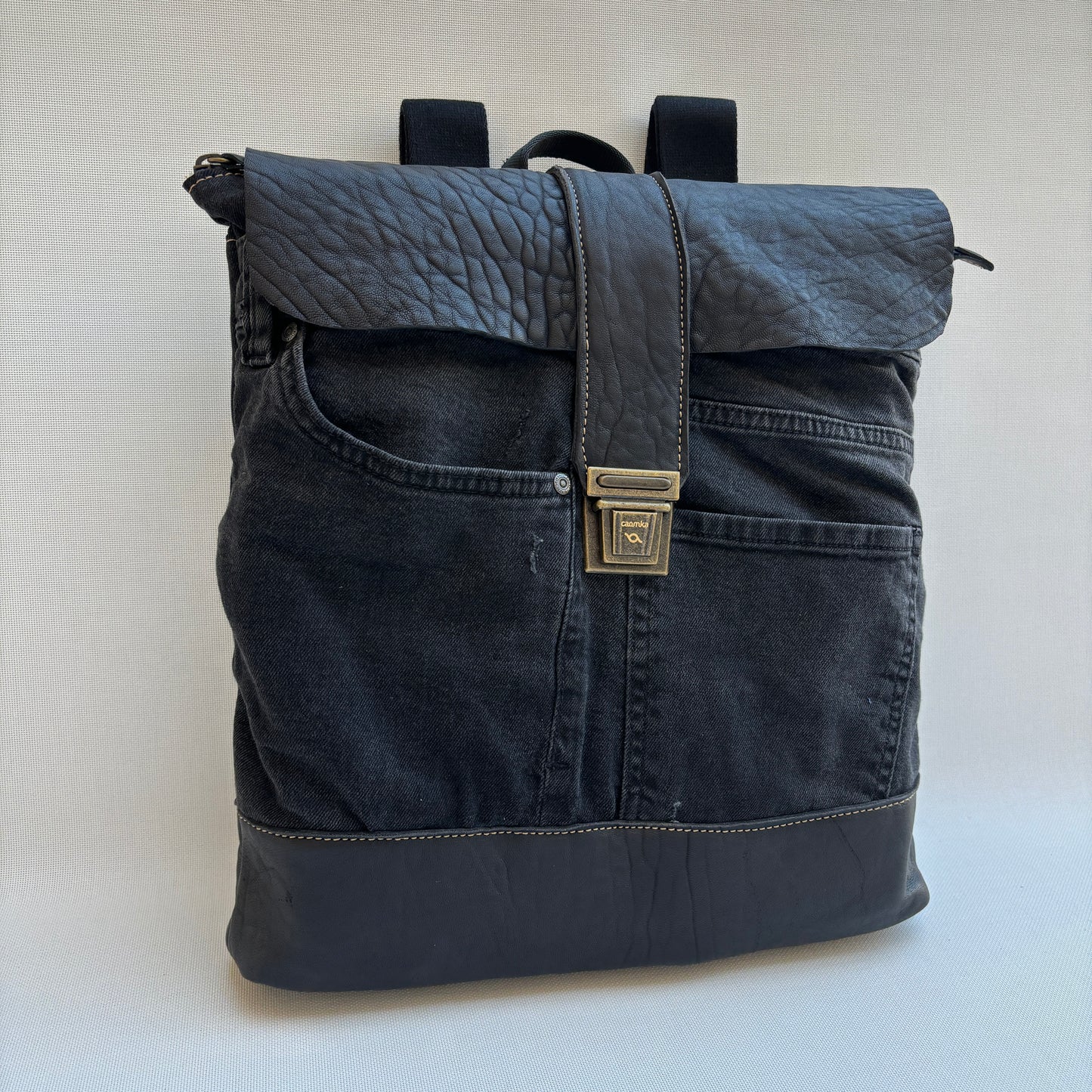Mochila Top Caomka Recycled ♻️ Jeans · Pieza Única 15801