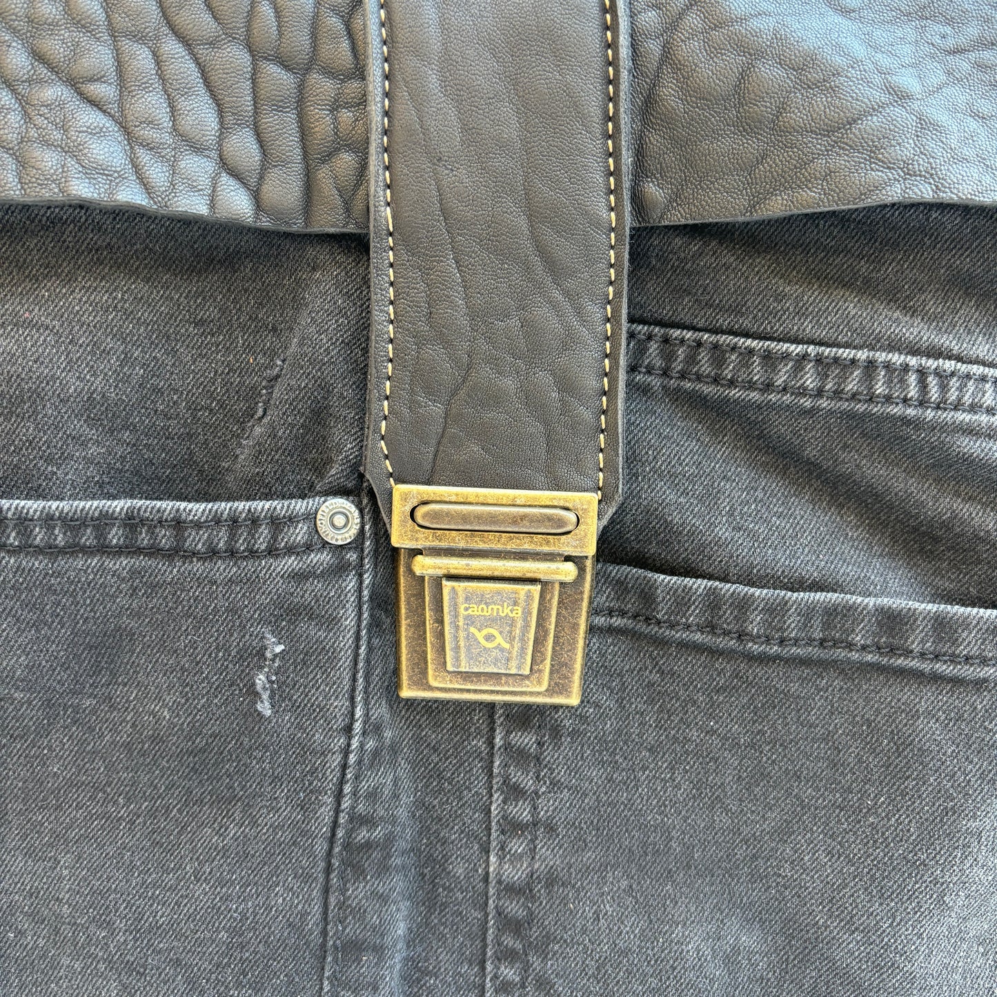 Mochila Top Caomka Recycled ♻️ Jeans · Pieza Única 15801