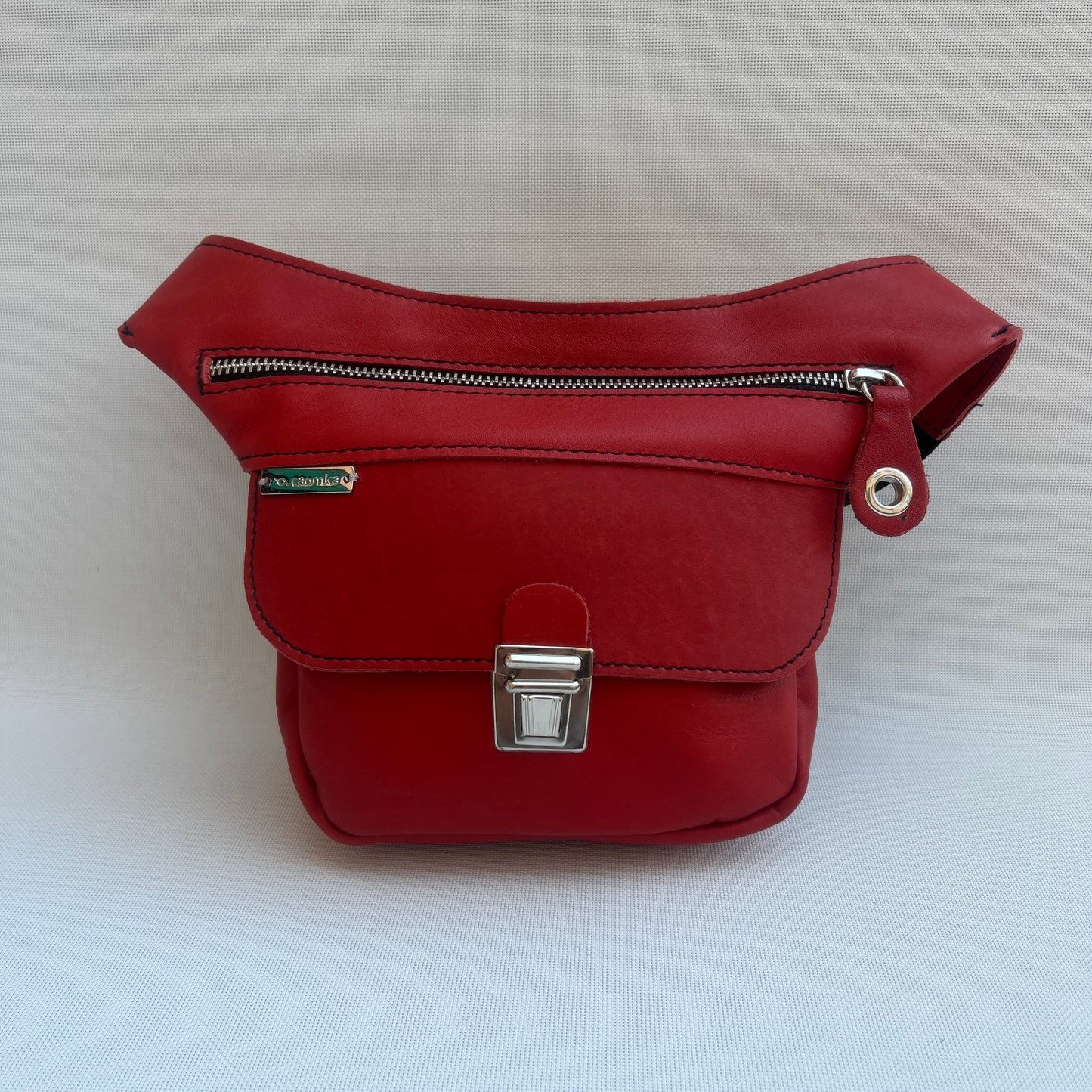Mini Classic Red & Silver · Piel natural · Pieza Exclusiva Núm. 14886