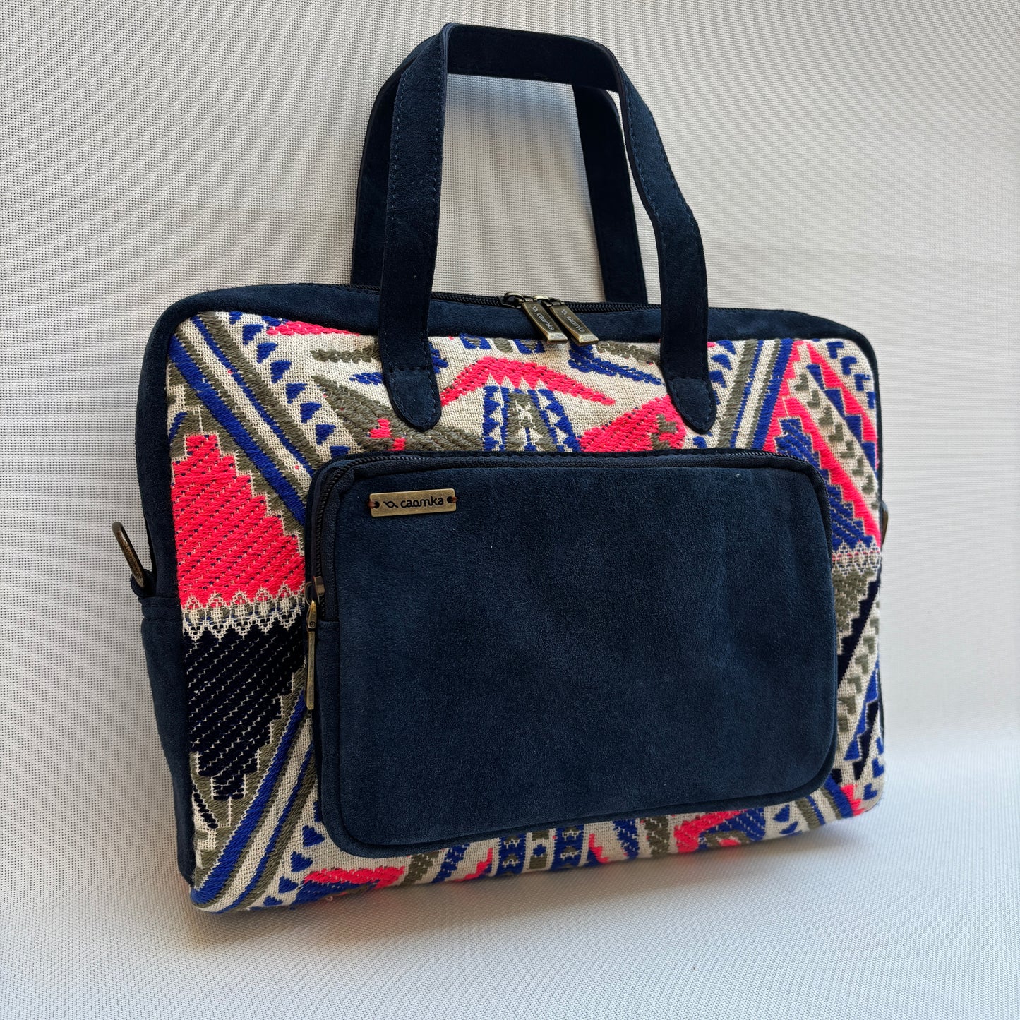 Bolso Carla "Tribal Blue Luxe" · Pieza Única Núm. 18959 (primeras piezas) en evolución.