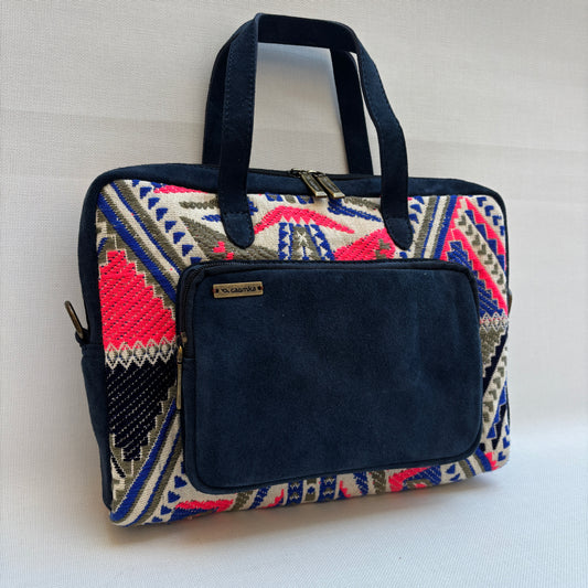 Bolso Carla "Tribal Blue Luxe" · Pieza Única Núm. 18959 (primeras piezas) en evolución.
